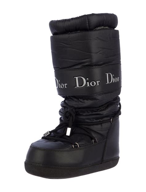 dior snow boots black|women christian Dior snow boots.